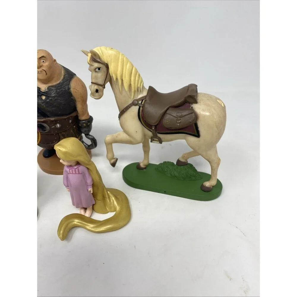 DISNEY RAPUNZEL Tangled Action Figures Cake Toppers 7 Pieces PVC